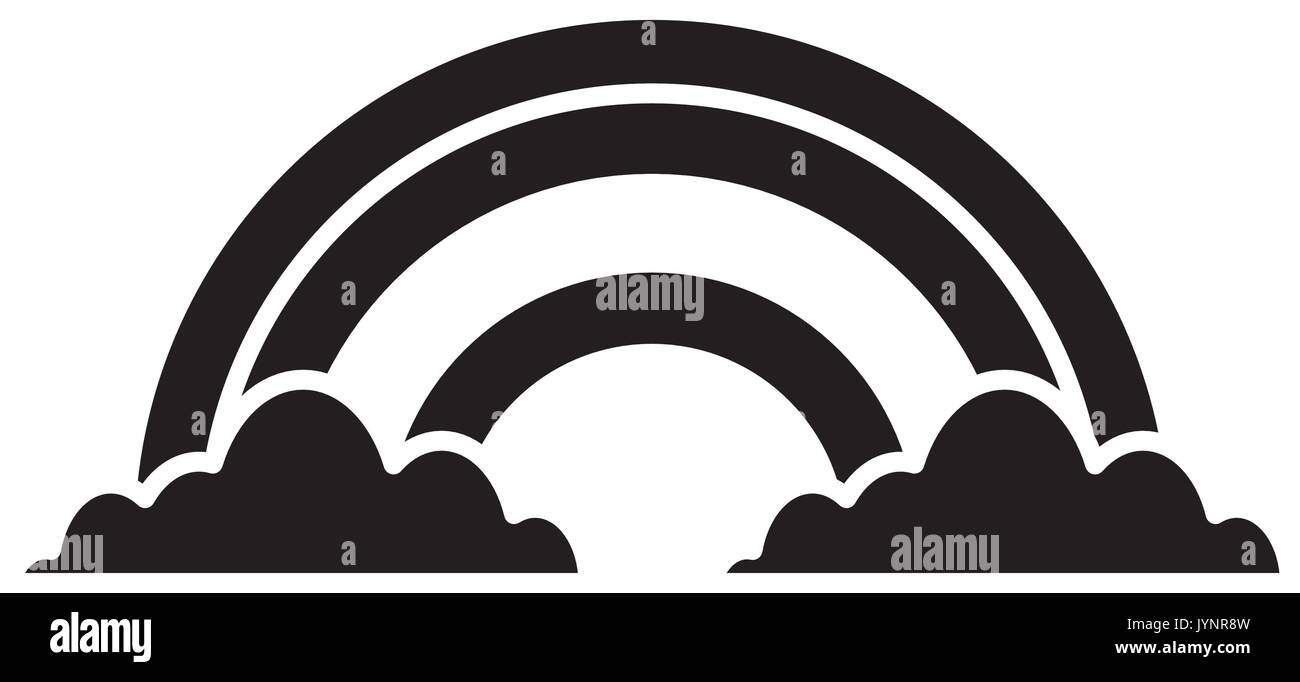clouds and rainbow forecast climate icon Stock Vector Image & Art - Alamy