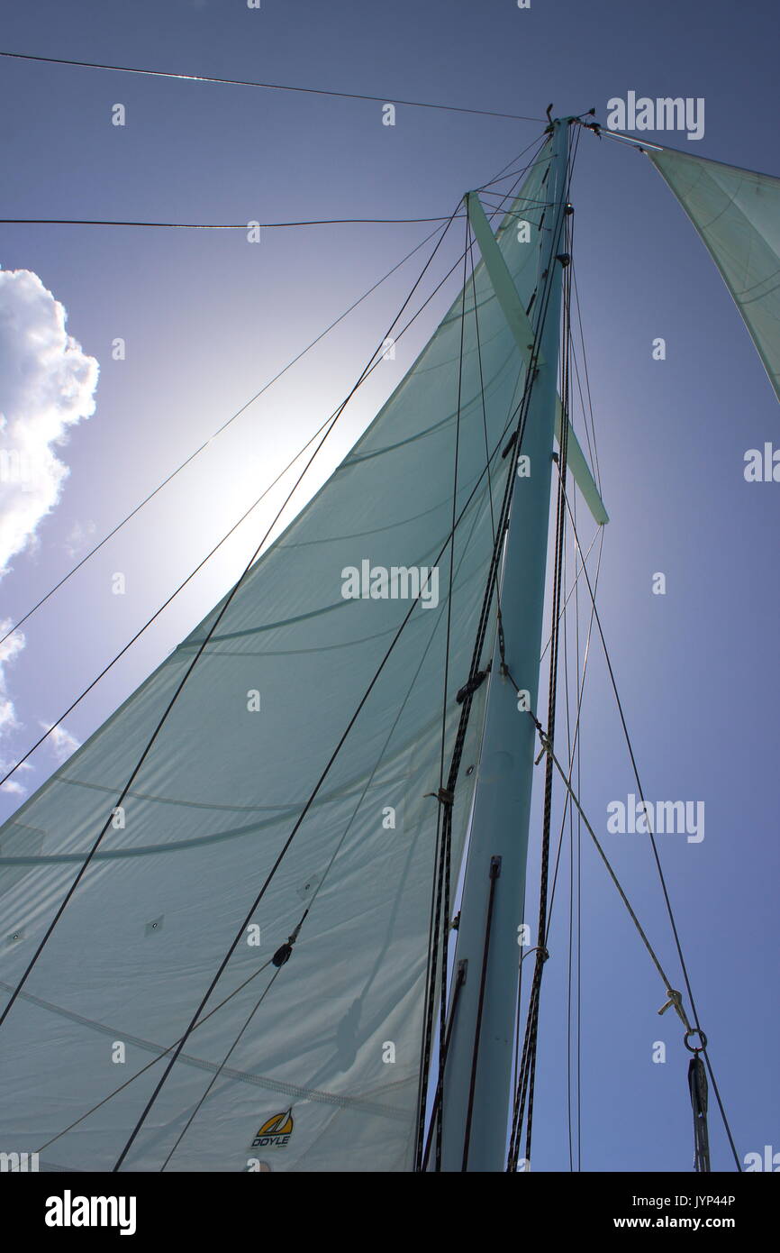 Sailing in paradise Stock Photo Alamy