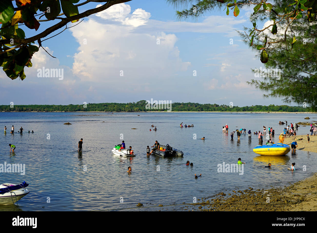 Tanjung Lesung Beach, Pandeglang, Banten, Indonesia Stock Photo