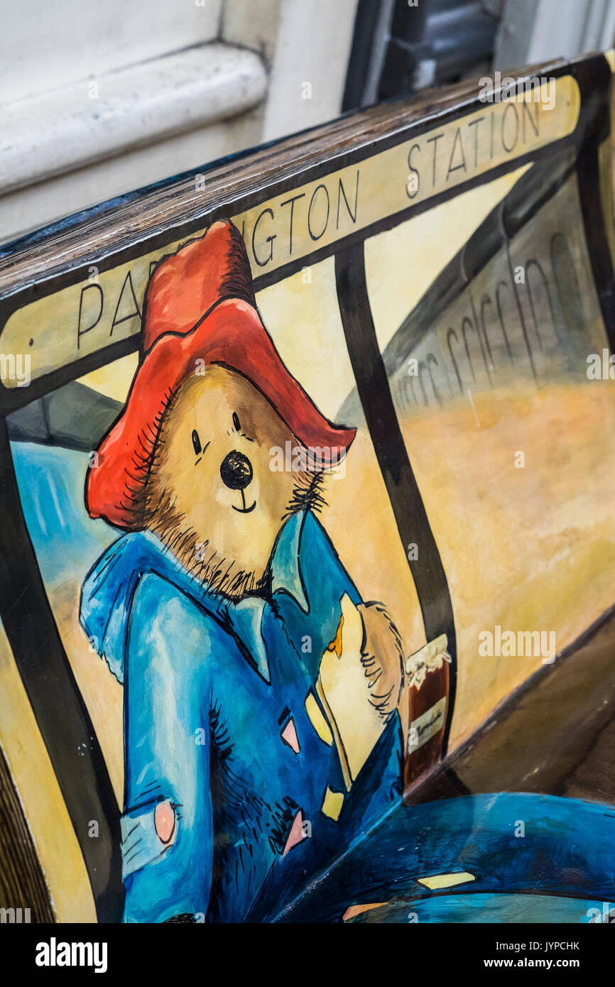 Paddington Bear at Paddington station, London, England, U.K. Stock Photo