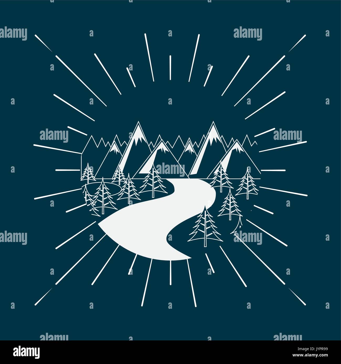 mountain landscape design Stock Vector Image & Art - Alamy