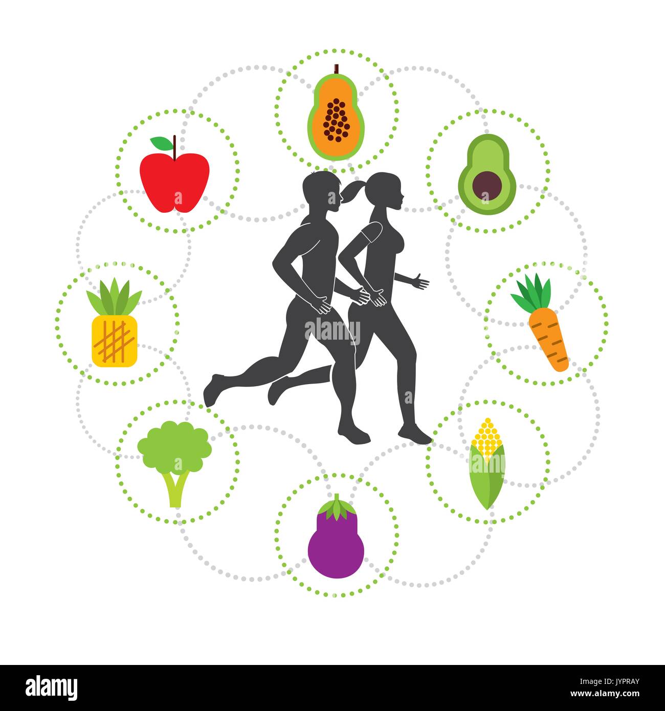 healthy lifestyle design Stock Vector Image & Art - Alamy