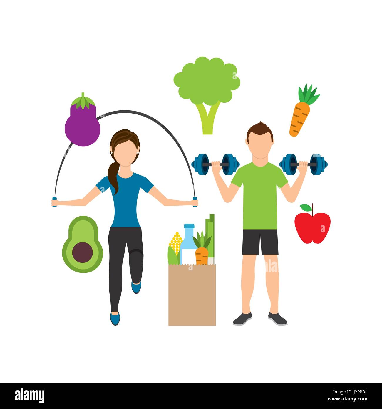 healthy lifestyle design Stock Vector Image & Art - Alamy