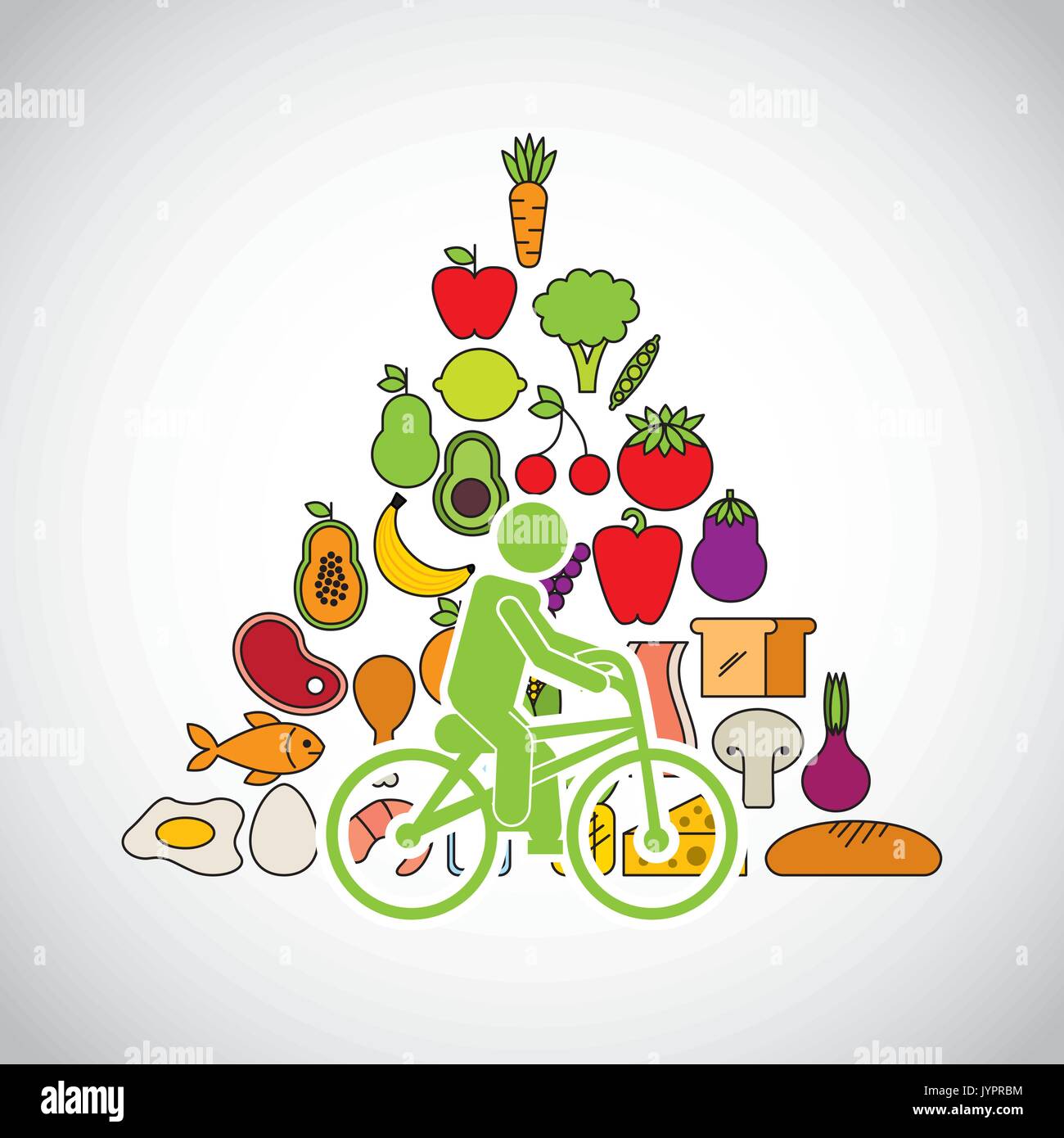 healthy lifestyle design Stock Vector Image & Art - Alamy