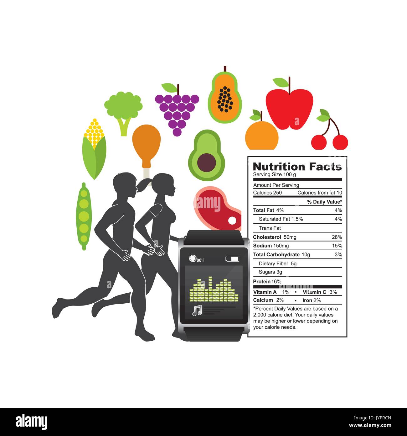 healthy lifestyle design Stock Vector Image & Art - Alamy