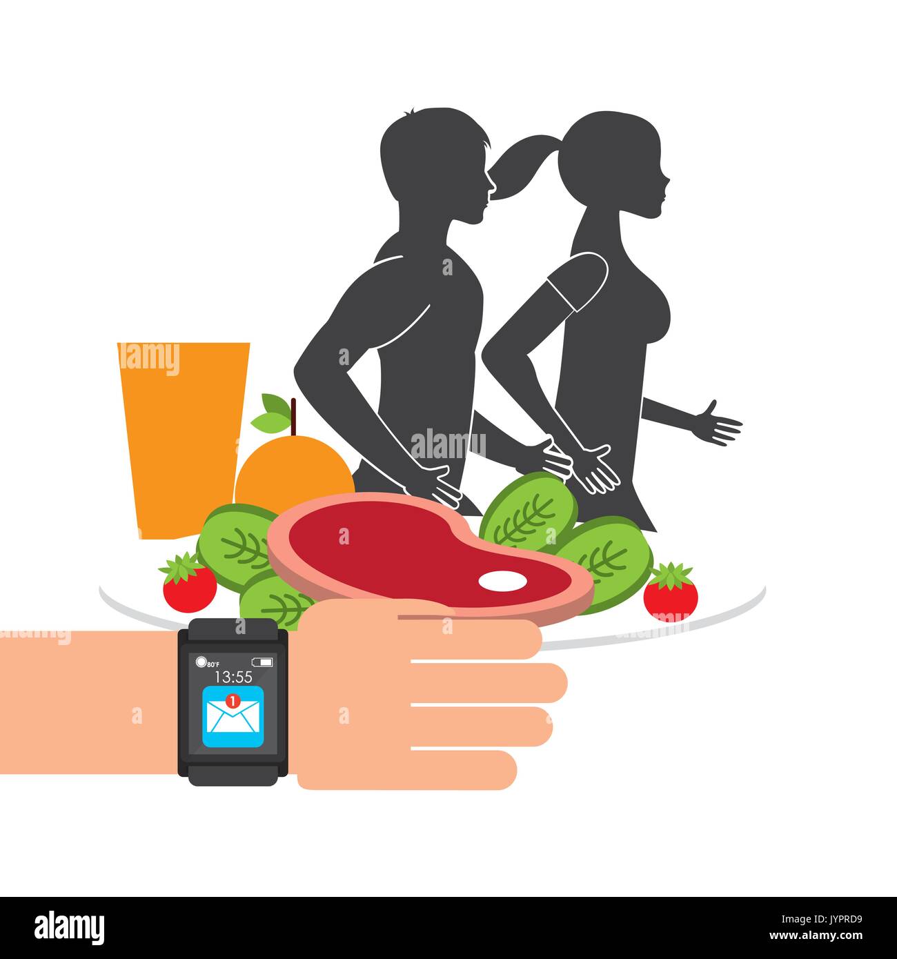 healthy lifestyle design Stock Vector Image & Art - Alamy