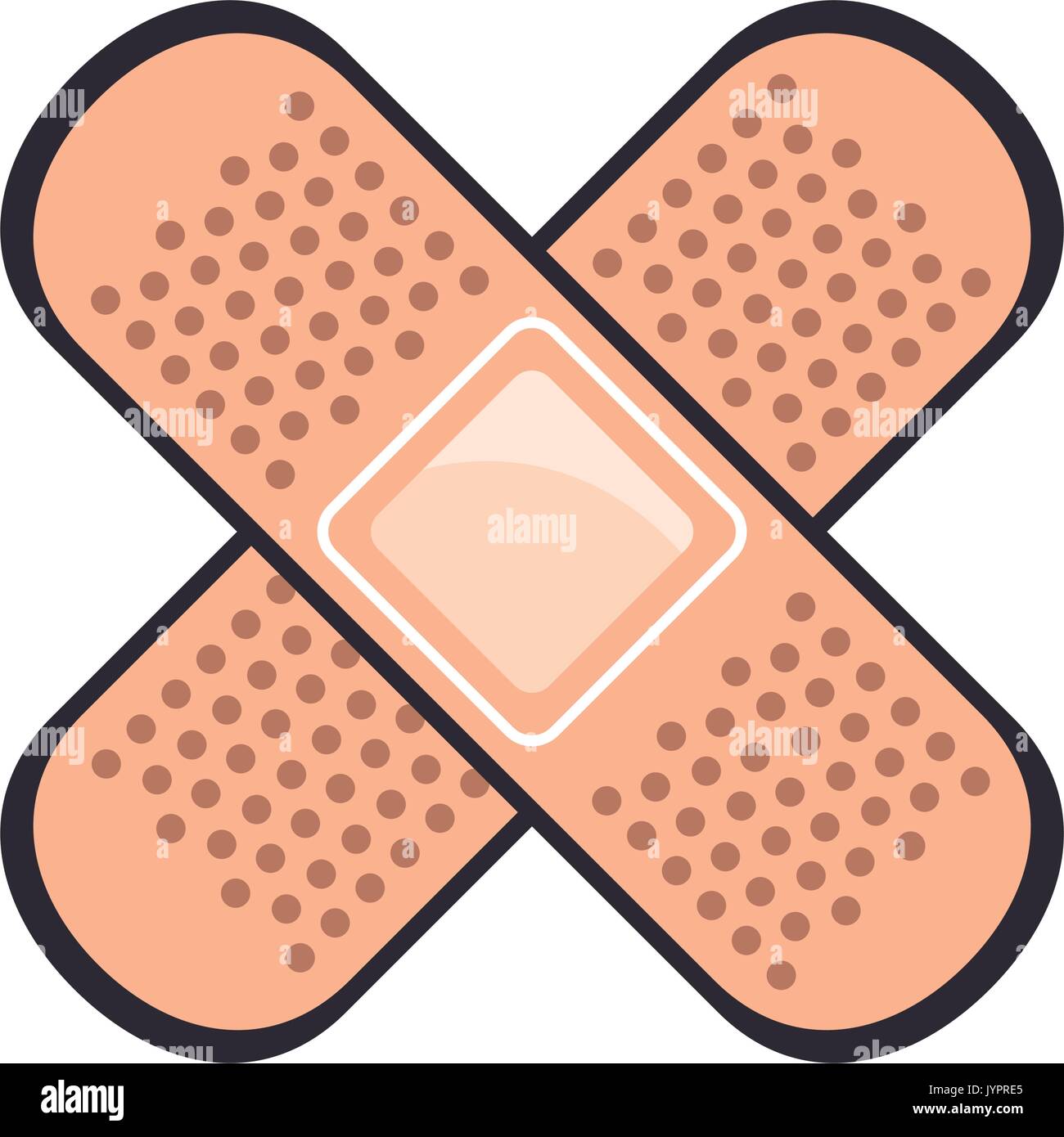 adhesive bandages icon over white background vector illustration Stock