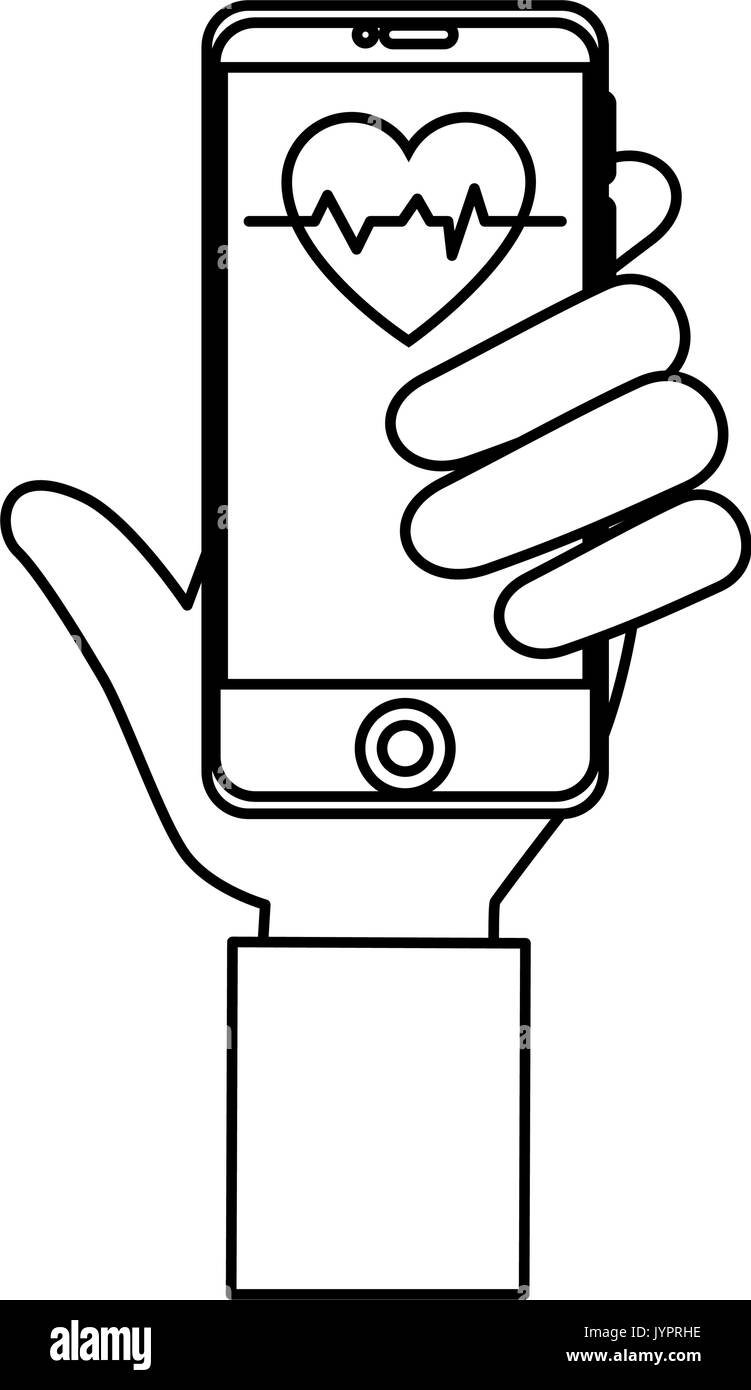 smartphone with medical app icon Stock Vector Image & Art - Alamy
