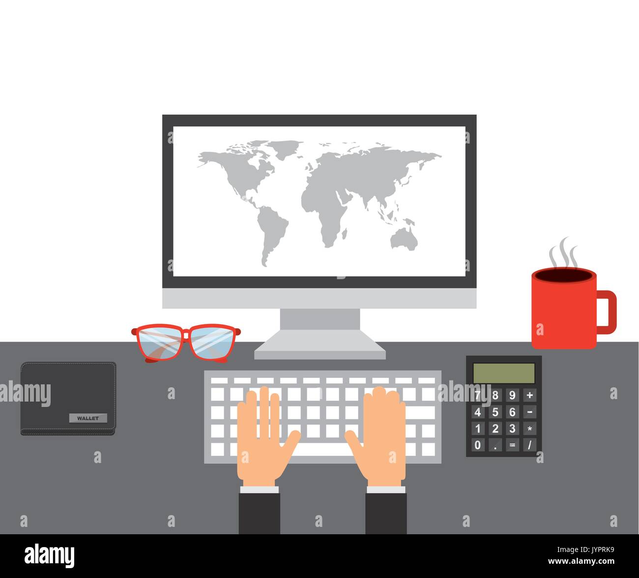 business flat icon design Stock Vector Image & Art - Alamy