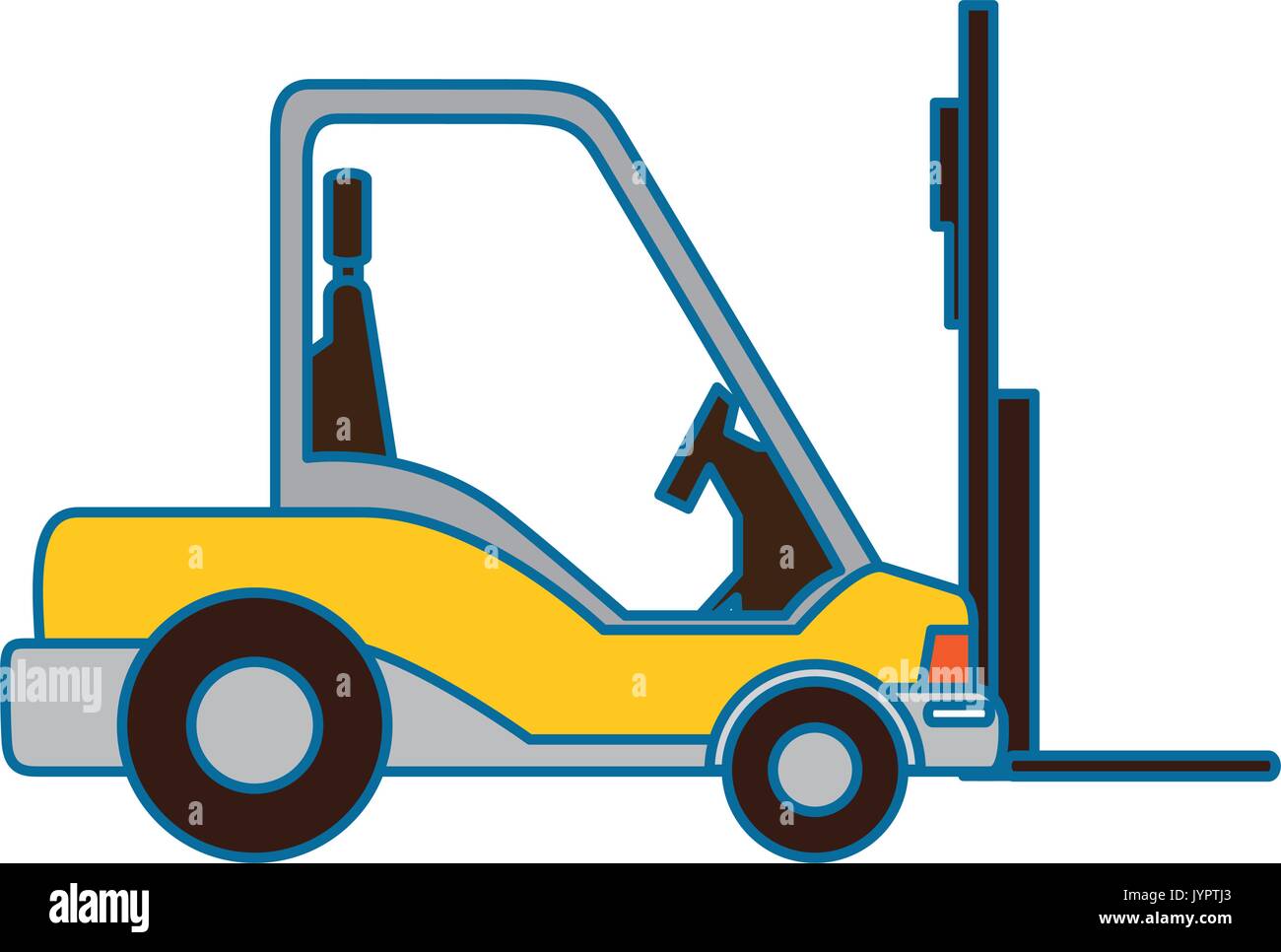 forklift truck icon Stock Vector