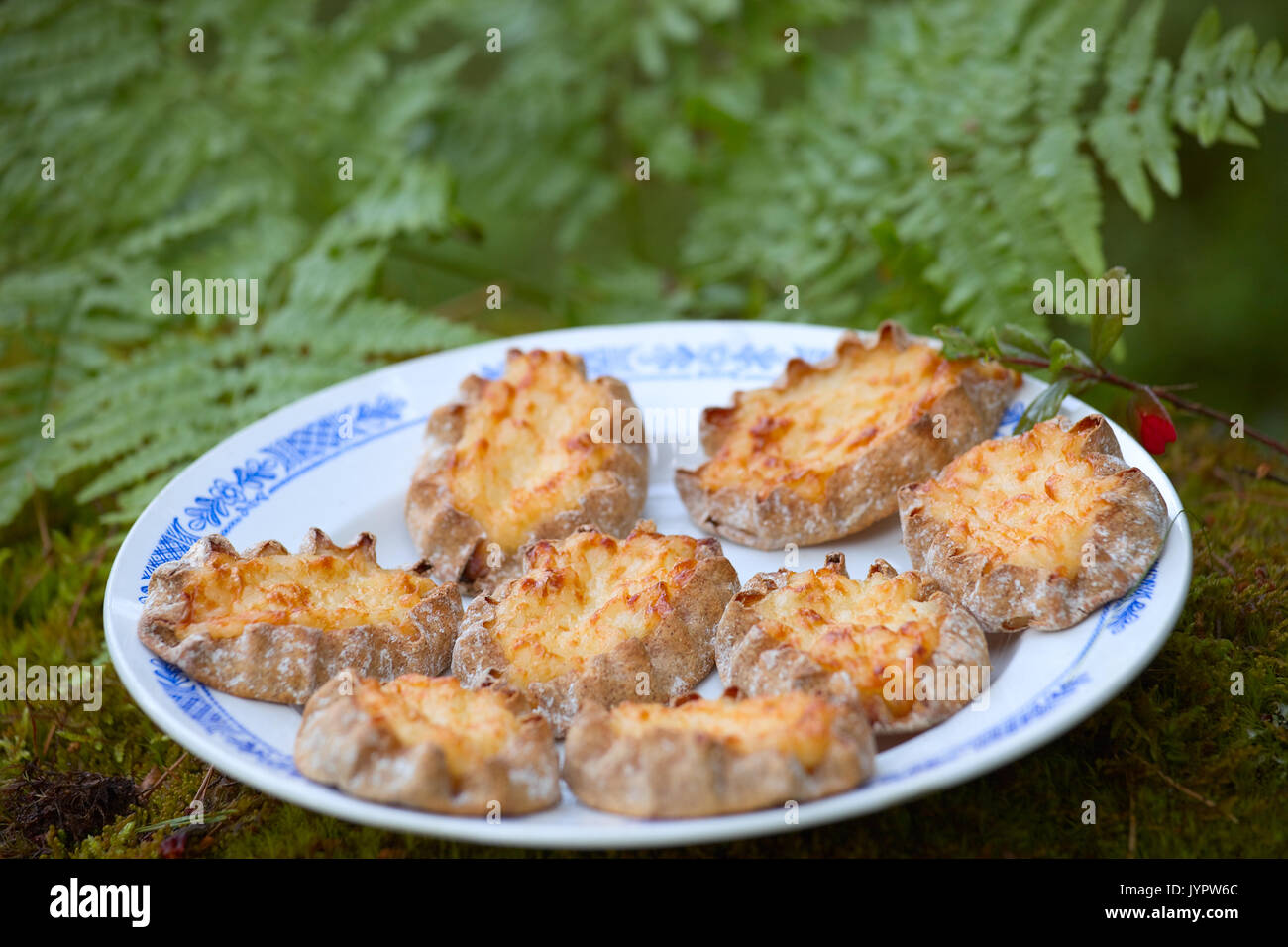 Karelian pasties- piirakka Stock Photo