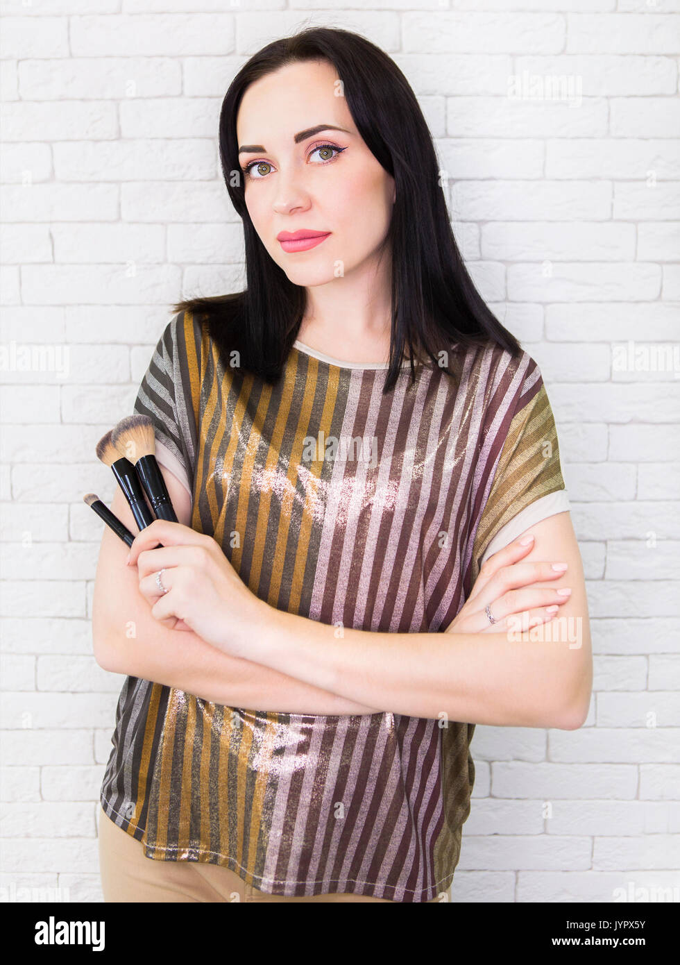Stylish makeup artist hi-res stock photography and images - Alamy