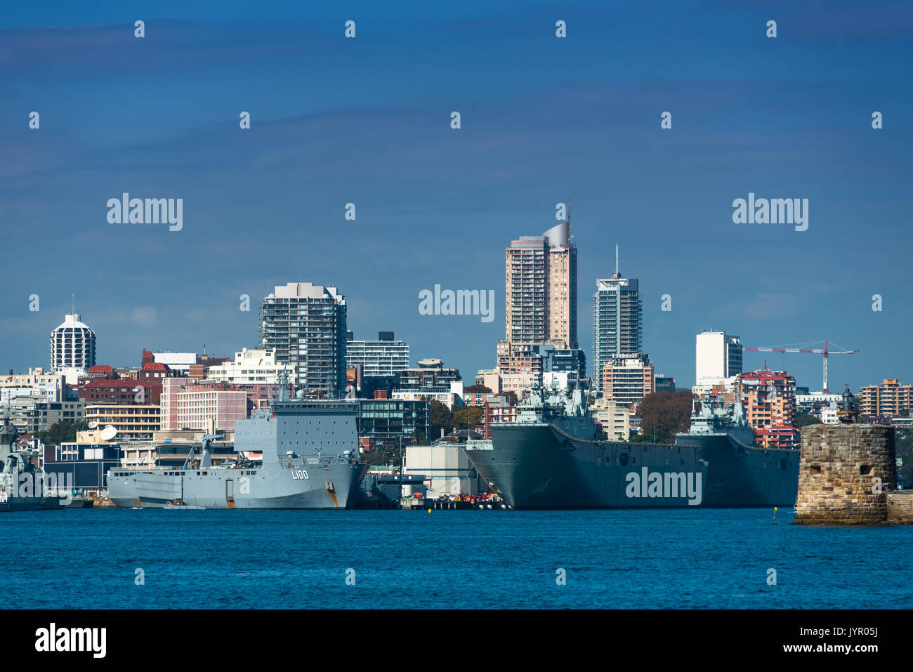 Garden Island Naval base, Sydney, New South Wales, Australia. Stock Photo