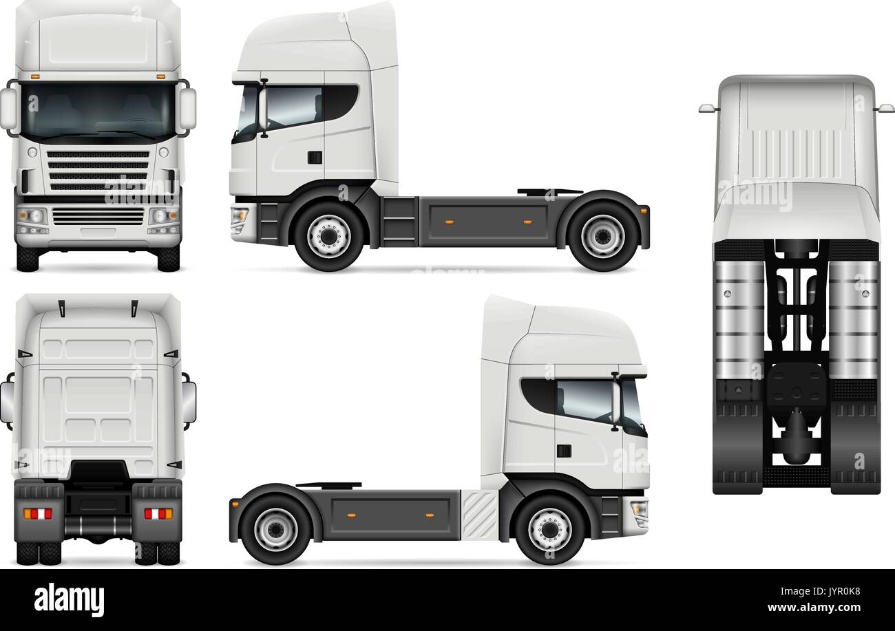 Truck Template Vector Truck Template Vector