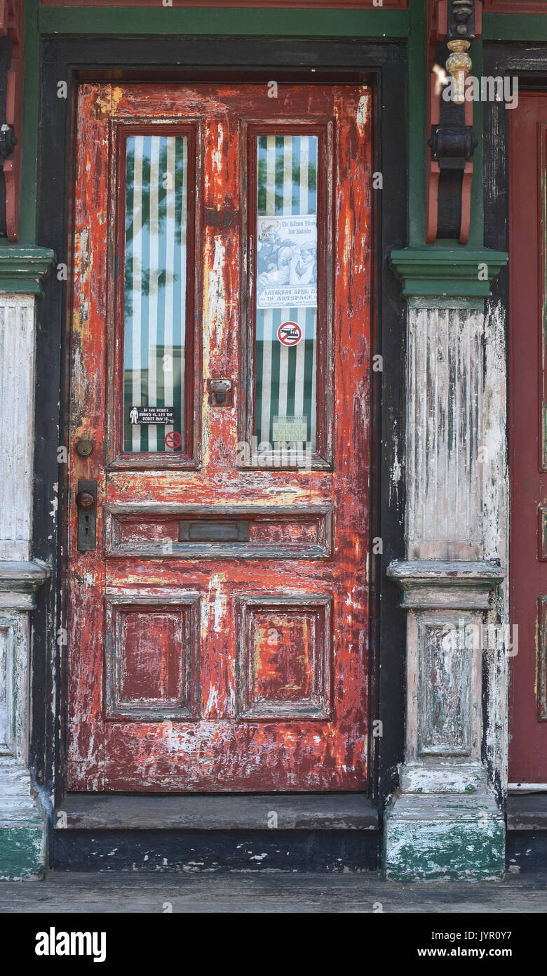 A Door In Downtown Portsmouth New Hampshire Stock Photo