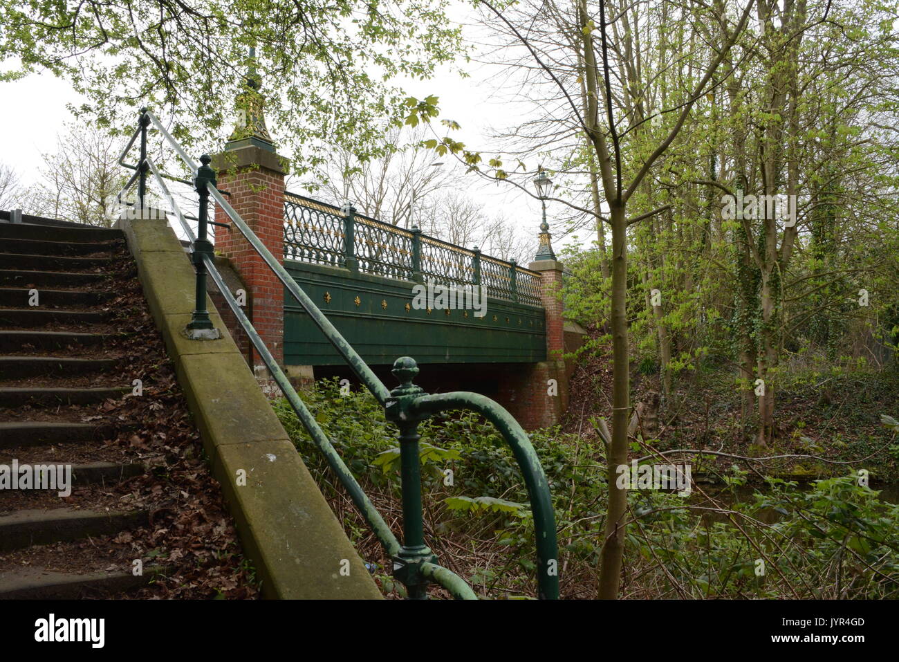 Queen's Avenue Bridge (Iron Bridge) over Basingstoke Canal at Aldershot