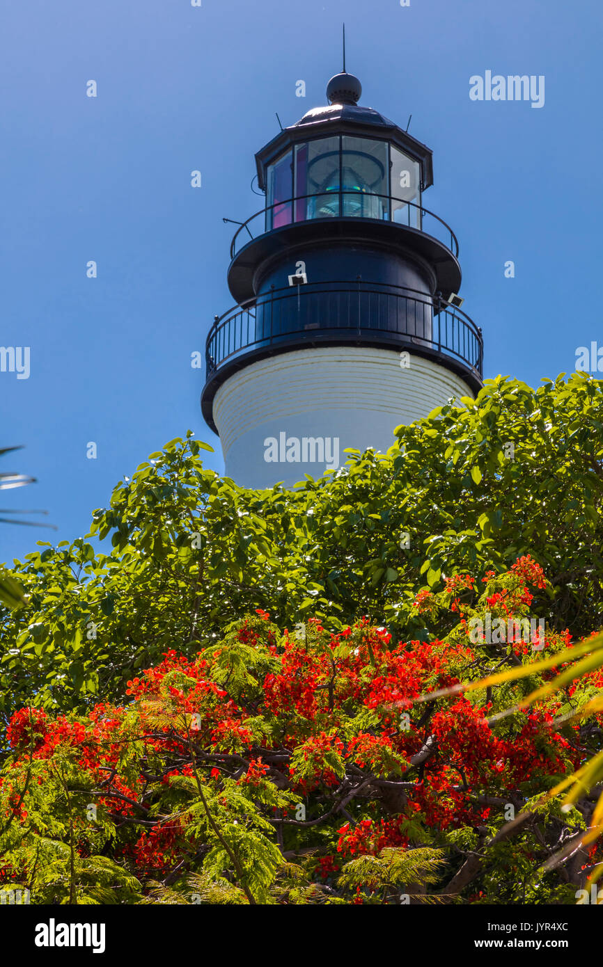 The Key West lighthouse in Key West Florida Stock Photo Alamy
