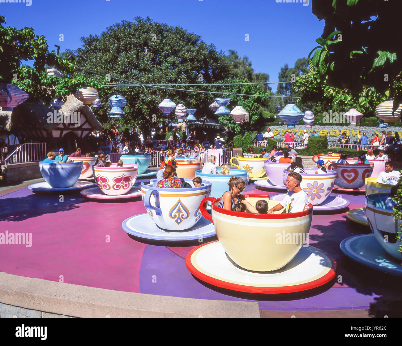 'Mad Tea Party' ride, Fantasyland, Disneyland, Anaheim, California