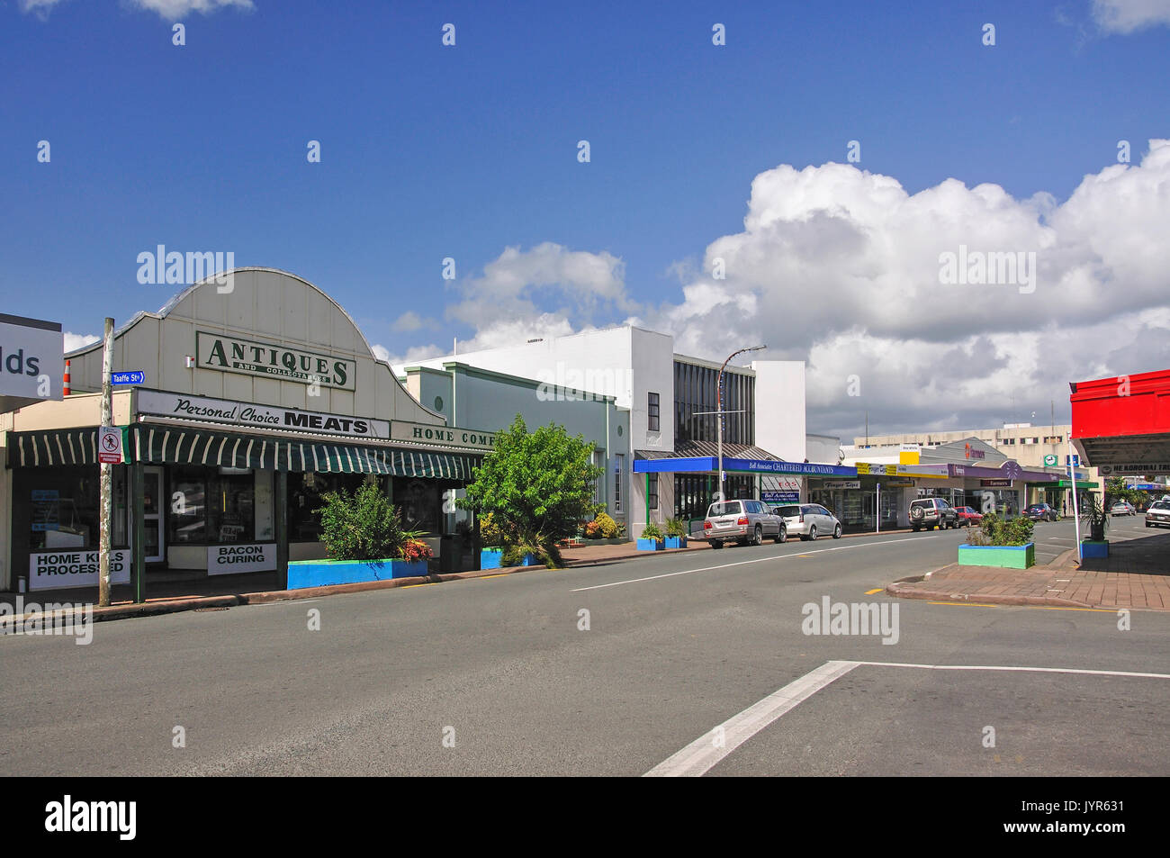 Commerce Street, Kaitaia, Northland Region, North Island, New Zealand Stock Photo