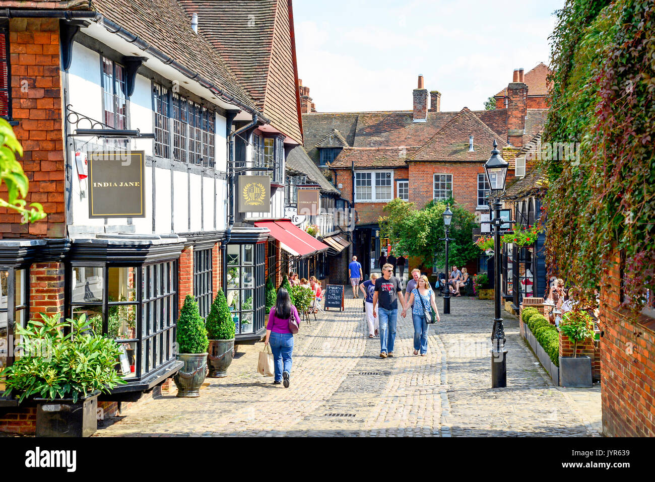 Lion & Lamb Yard, Farnham, Surrey, England, United Kingdom Stock Photo