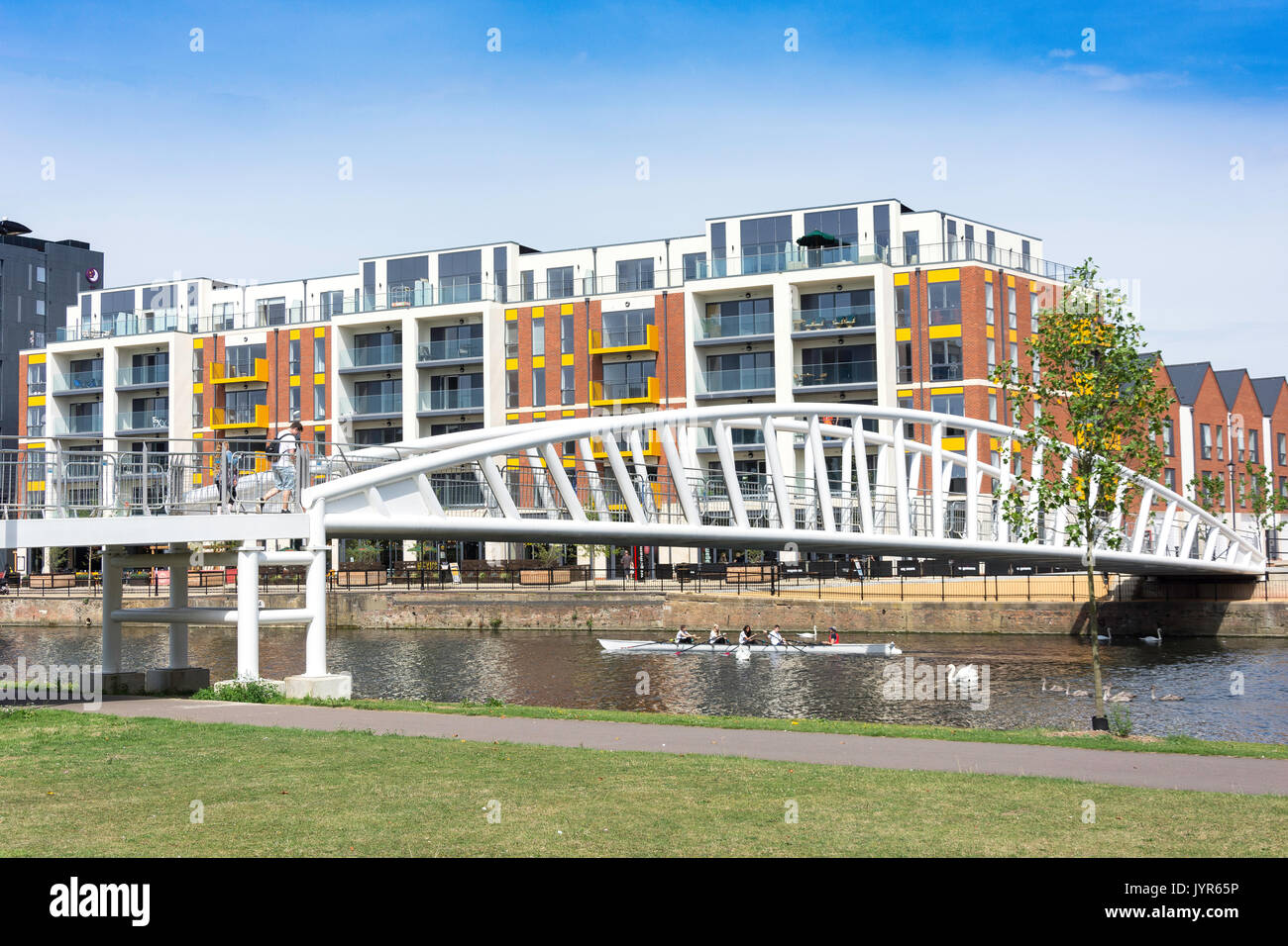 Riverside North End Bridge across River Great Ouse, Bedford