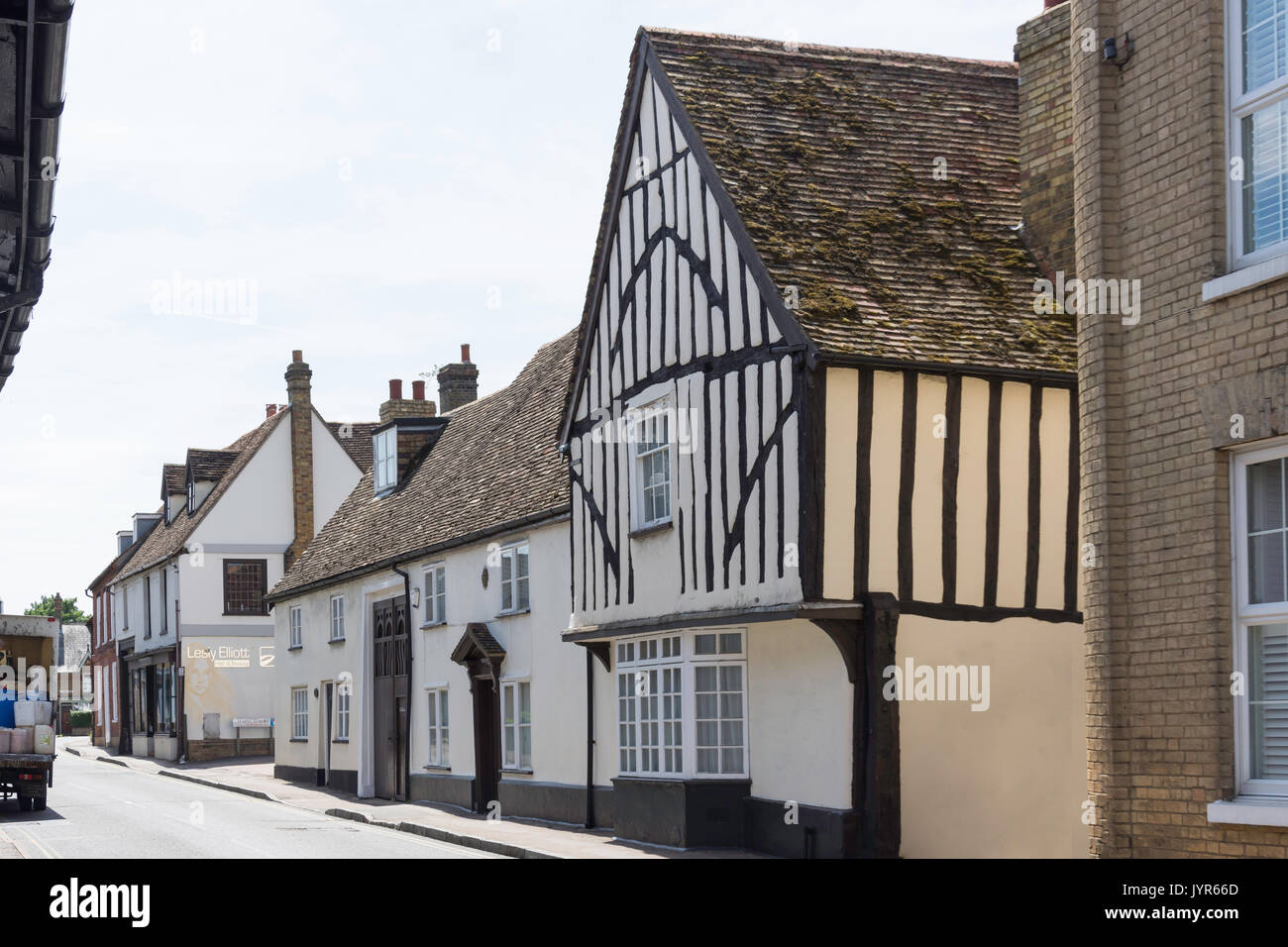 Period buildings, Sun Street, Potton, Bedfordshire, England, United