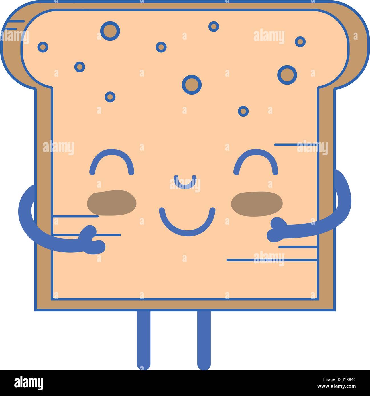 kawaii cute tender bread nutrition Stock Vector Image & Art - Alamy