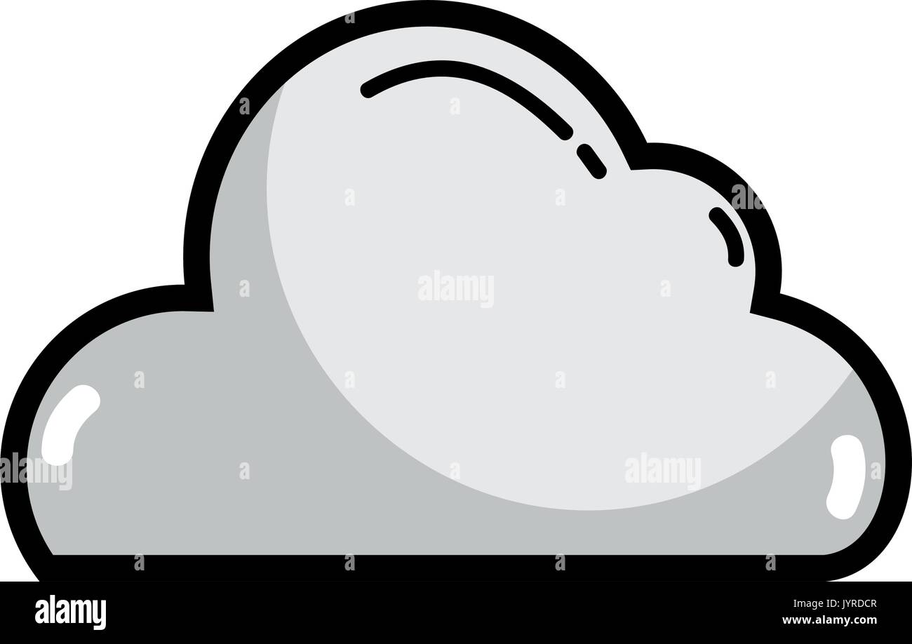 line nice cloud weather in the sky design Stock Vector Image & Art - Alamy