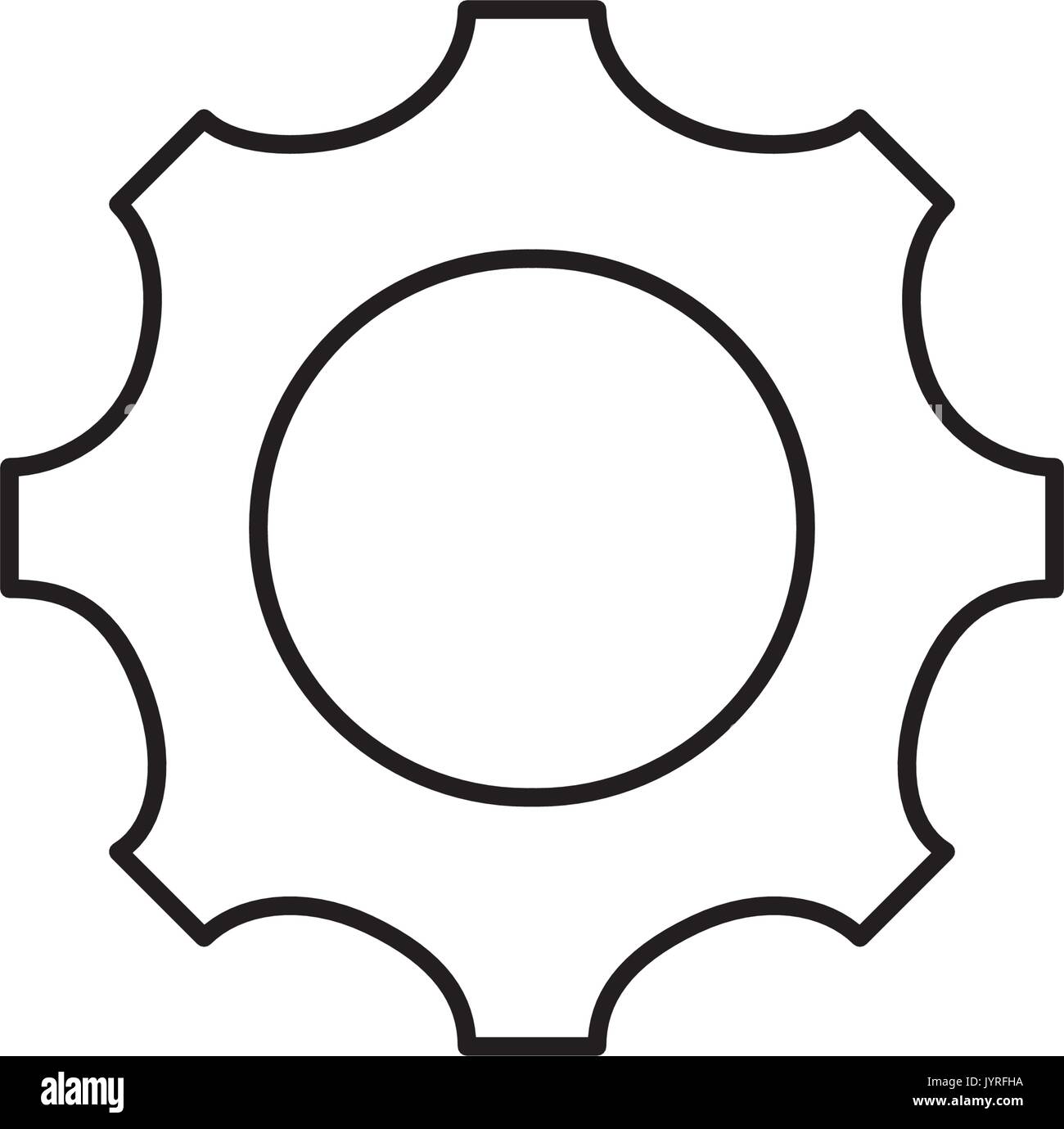 line gear engineering industry process technology Stock Vector Image