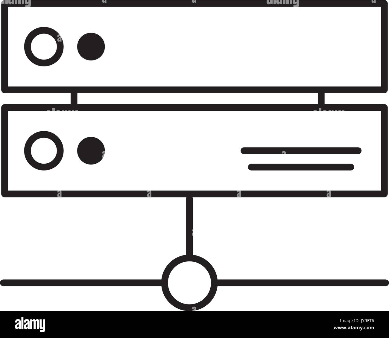line database technology system information service Stock Vector Image ...