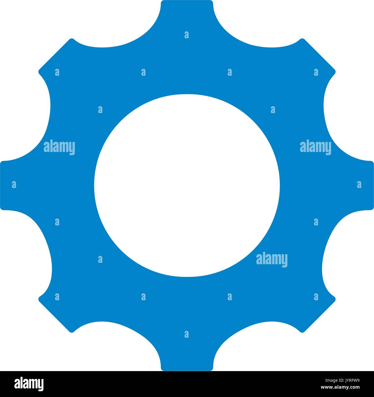 silhouette gear engineering industry process technology Stock Vector ...