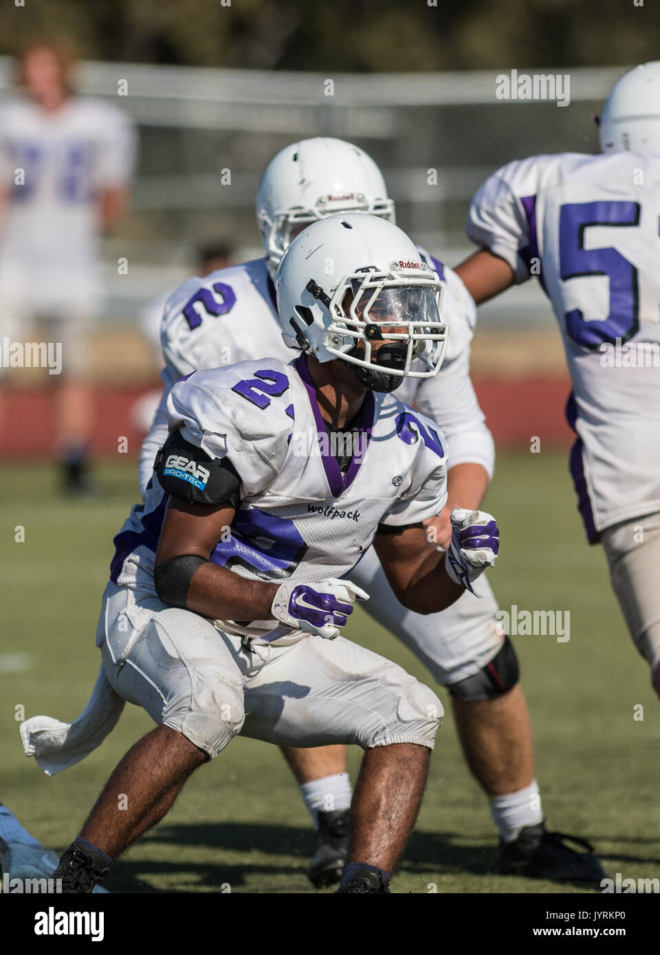 Football Action With Shasta At Foothill High School In Palo Cedro 