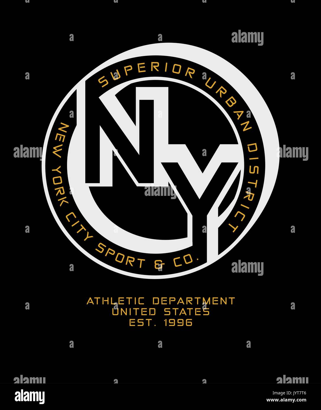Set Athletic Sport USA Stock Vector