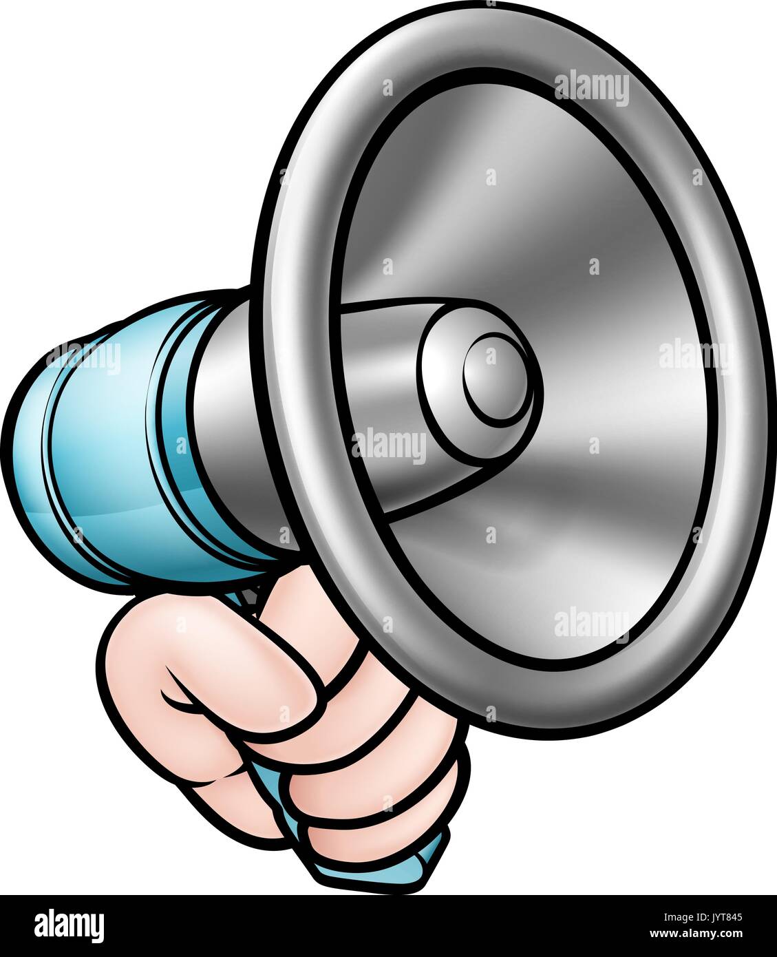Hand Holding Megaphone Stock Vector