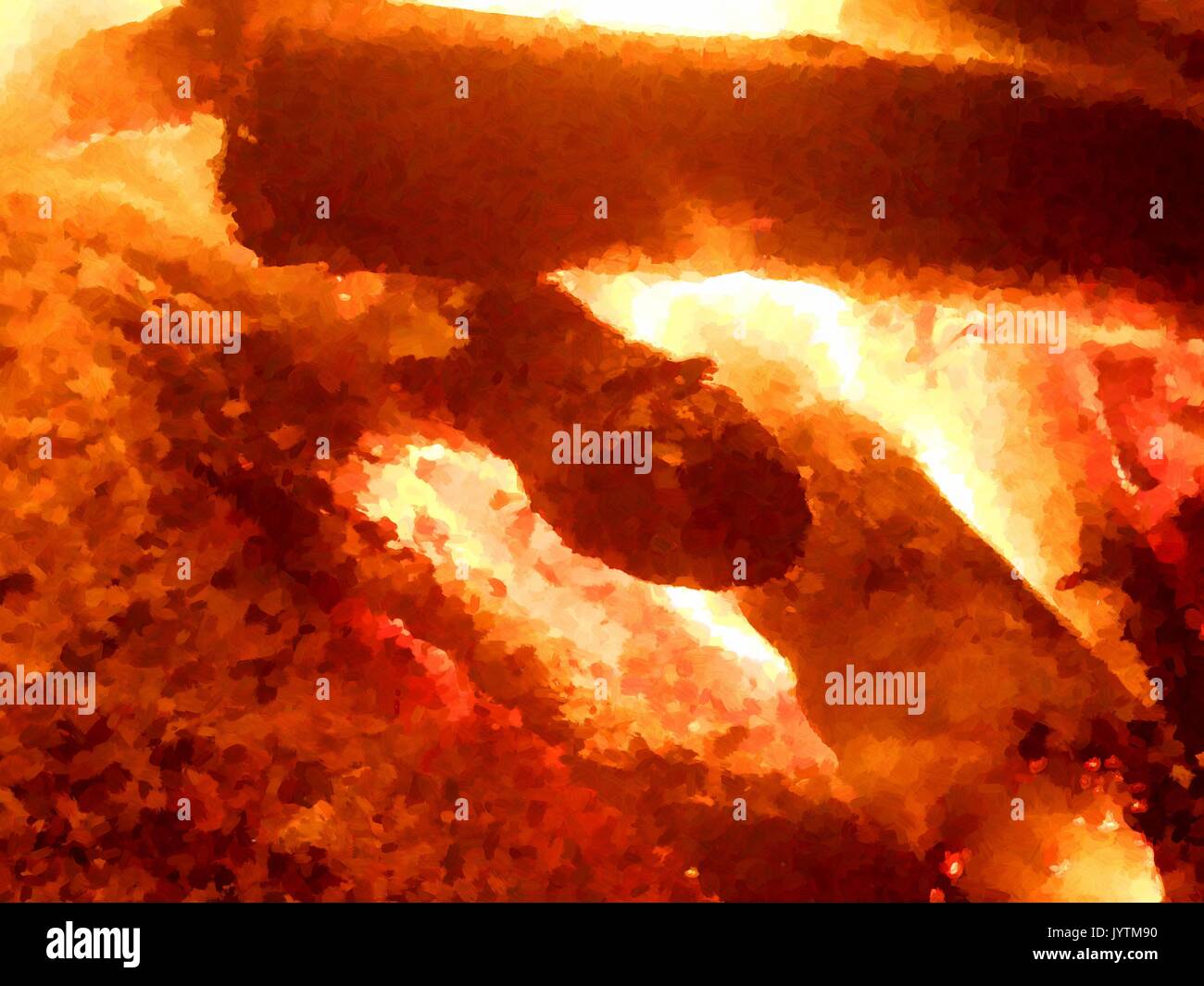 Watercolor Paint Paint Effect Wood Exploded In Fire Texture Fire Bonfire Embers Stock Photo Alamy