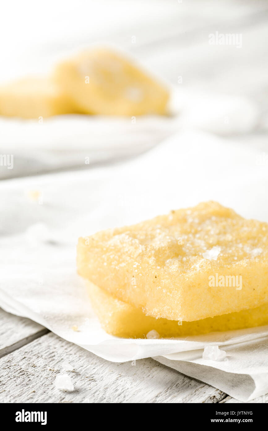 Sgagliozze, Traditional Italian Street Food from Bari Fried Cornmeal