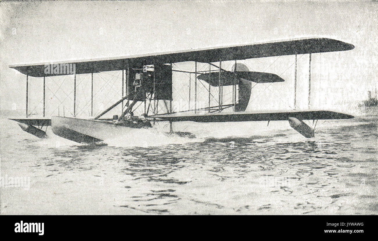 A British Hydroplane, WW1 Stock Photo
