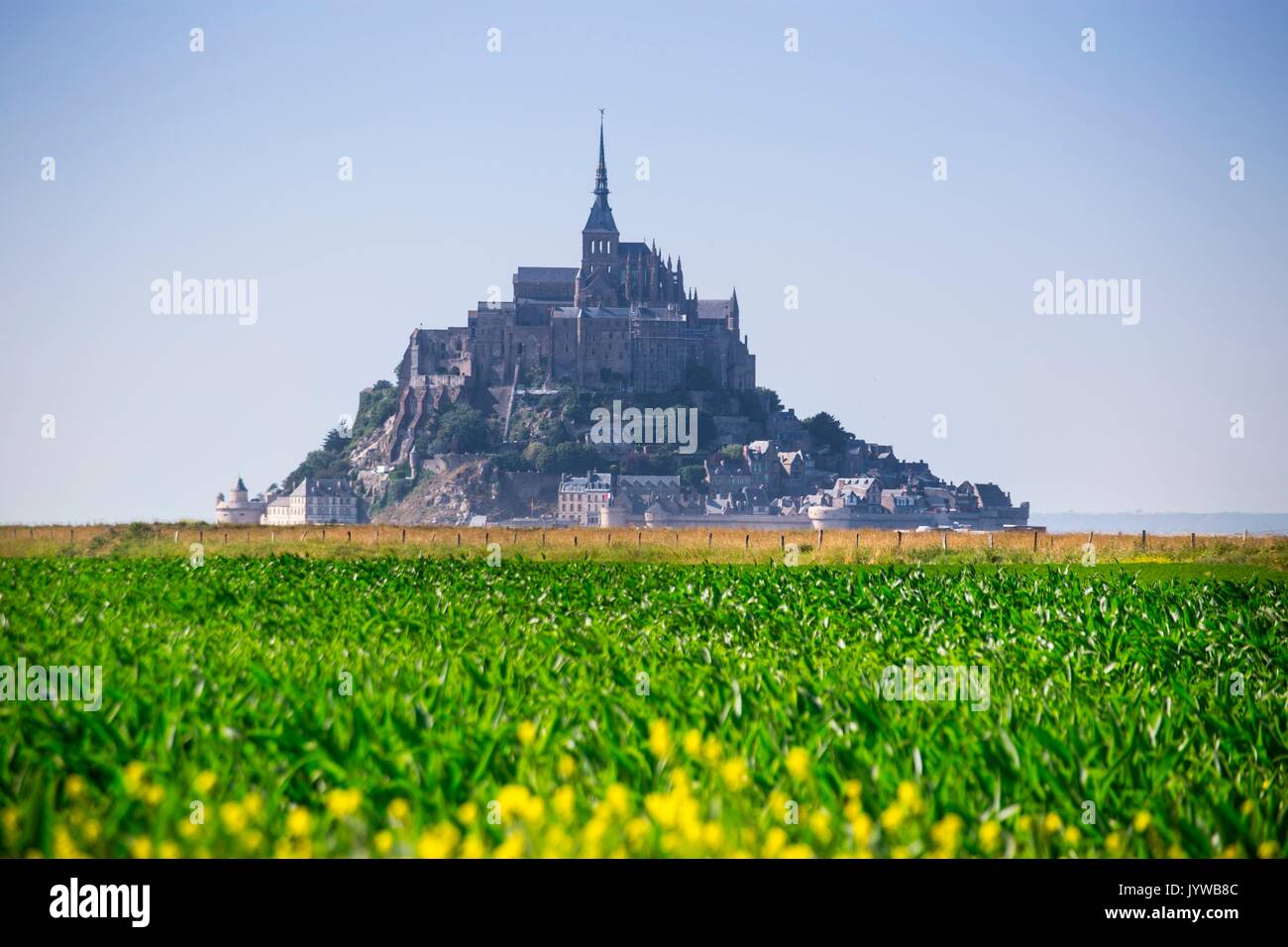 Mont Saint Michel, Brittany, France Stock Photo