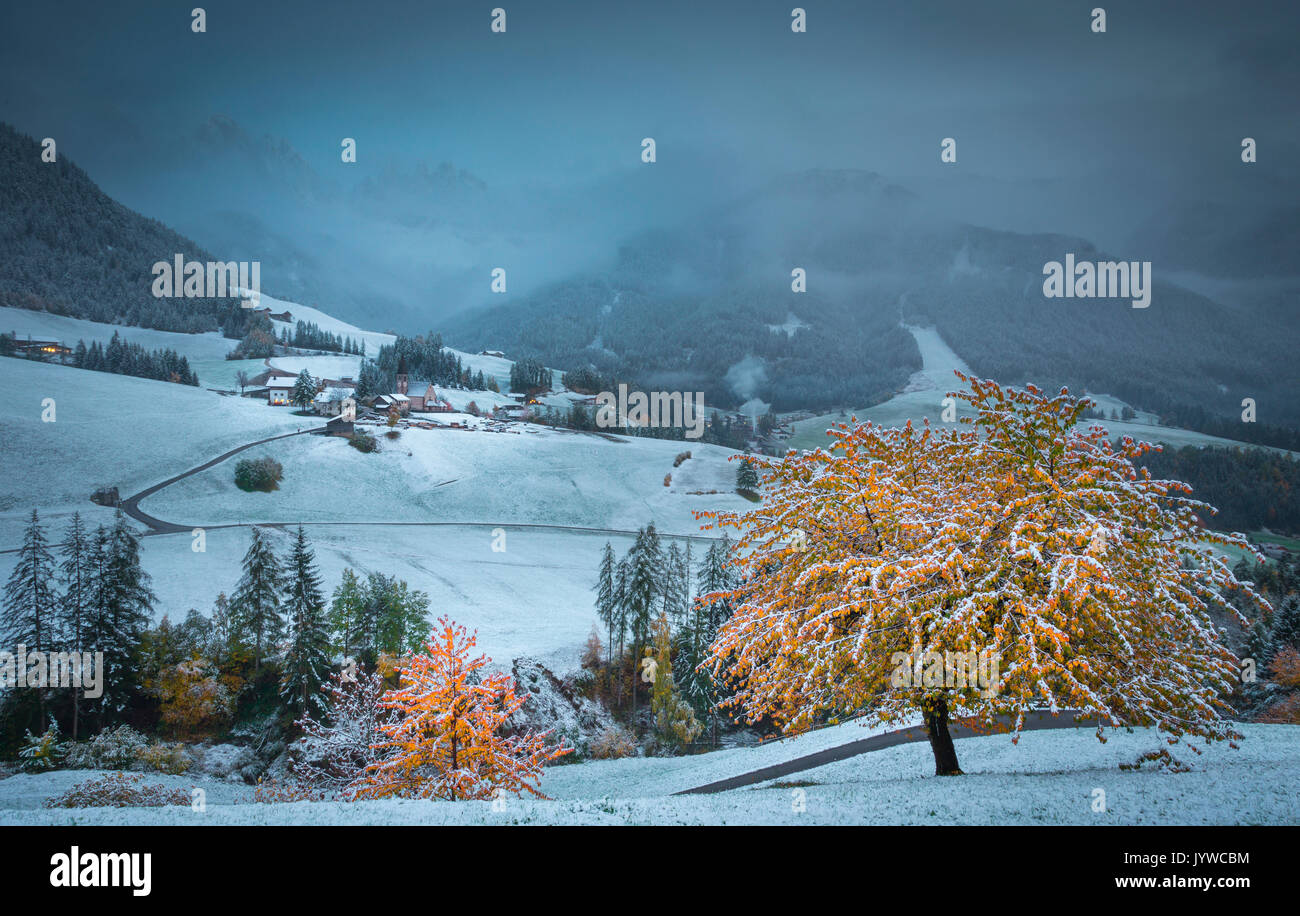 Val di Funes, Trentino Alto Adige, Italy Stock Photo