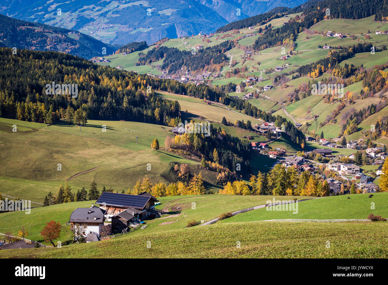 Val di Funes, Trentino Alto Adige, Italy Stock Photo