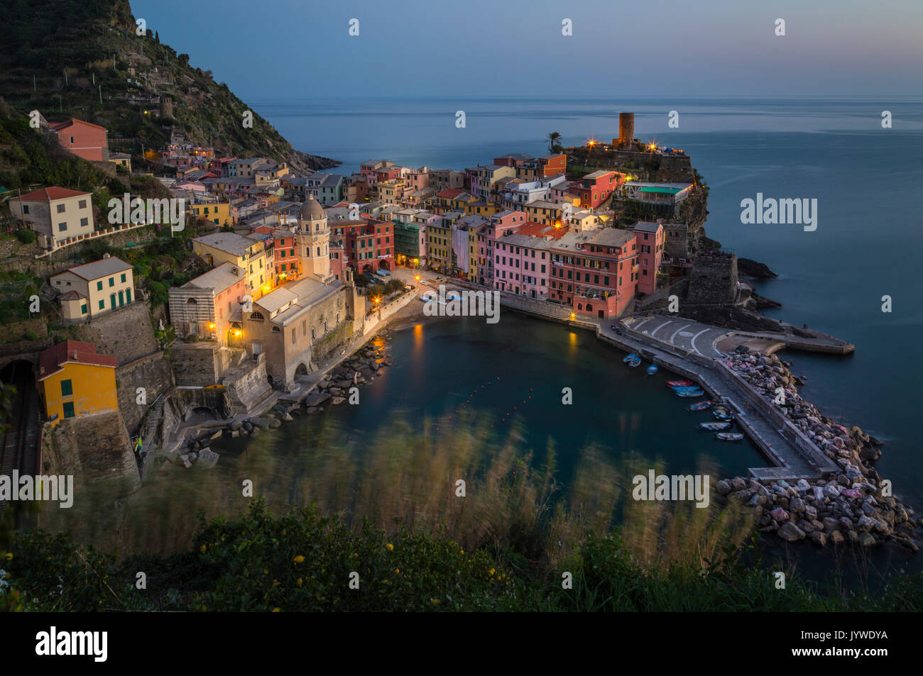 Vernazza, Cinque Terre National Park, Liguria, Italy Stock Photo