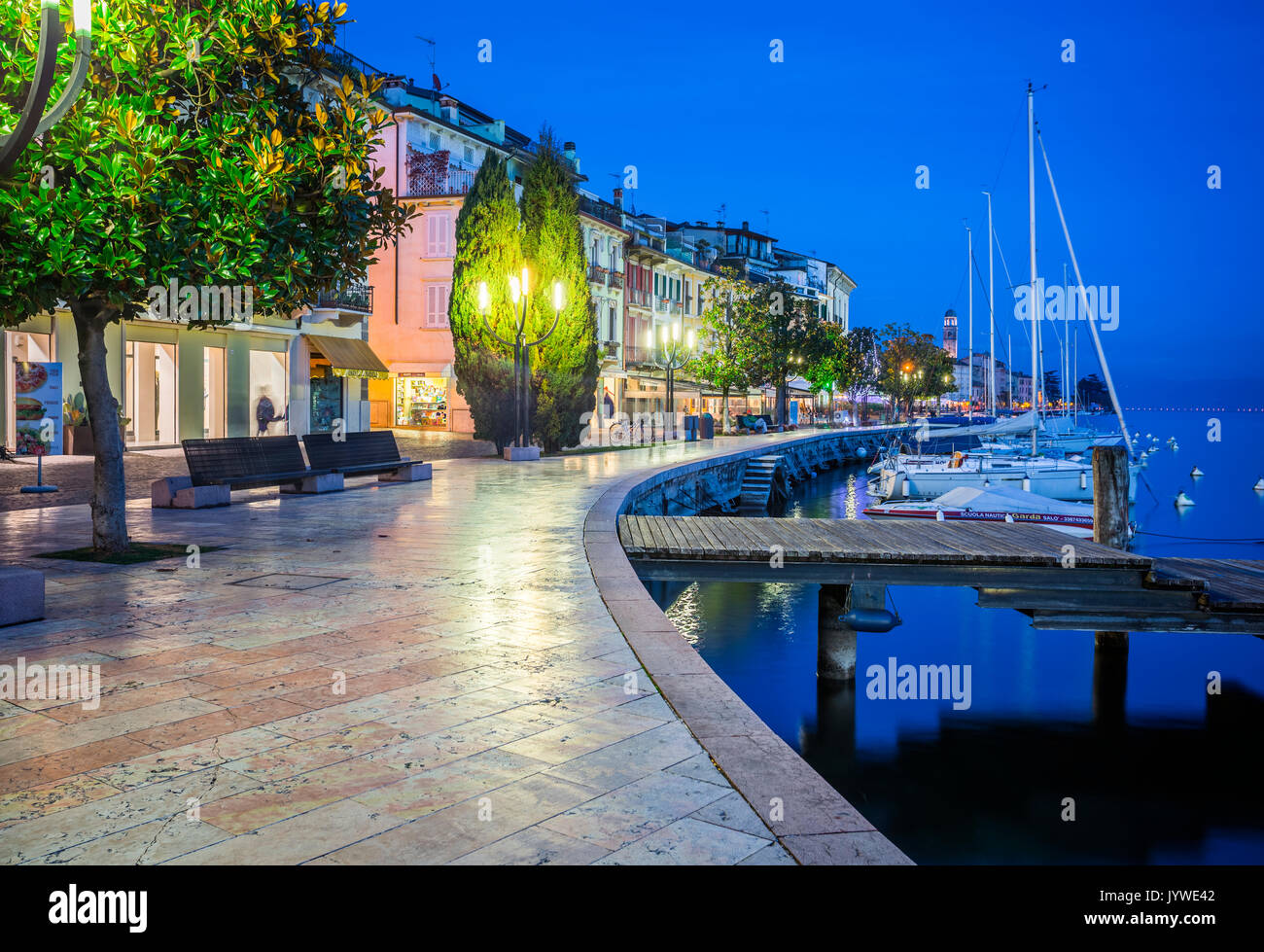 Salò, Garda Lake, Lombardia, Italy Stock Photo