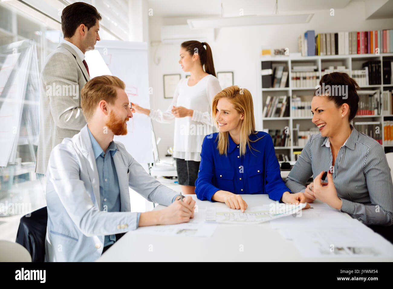 Busy office life Stock Photo