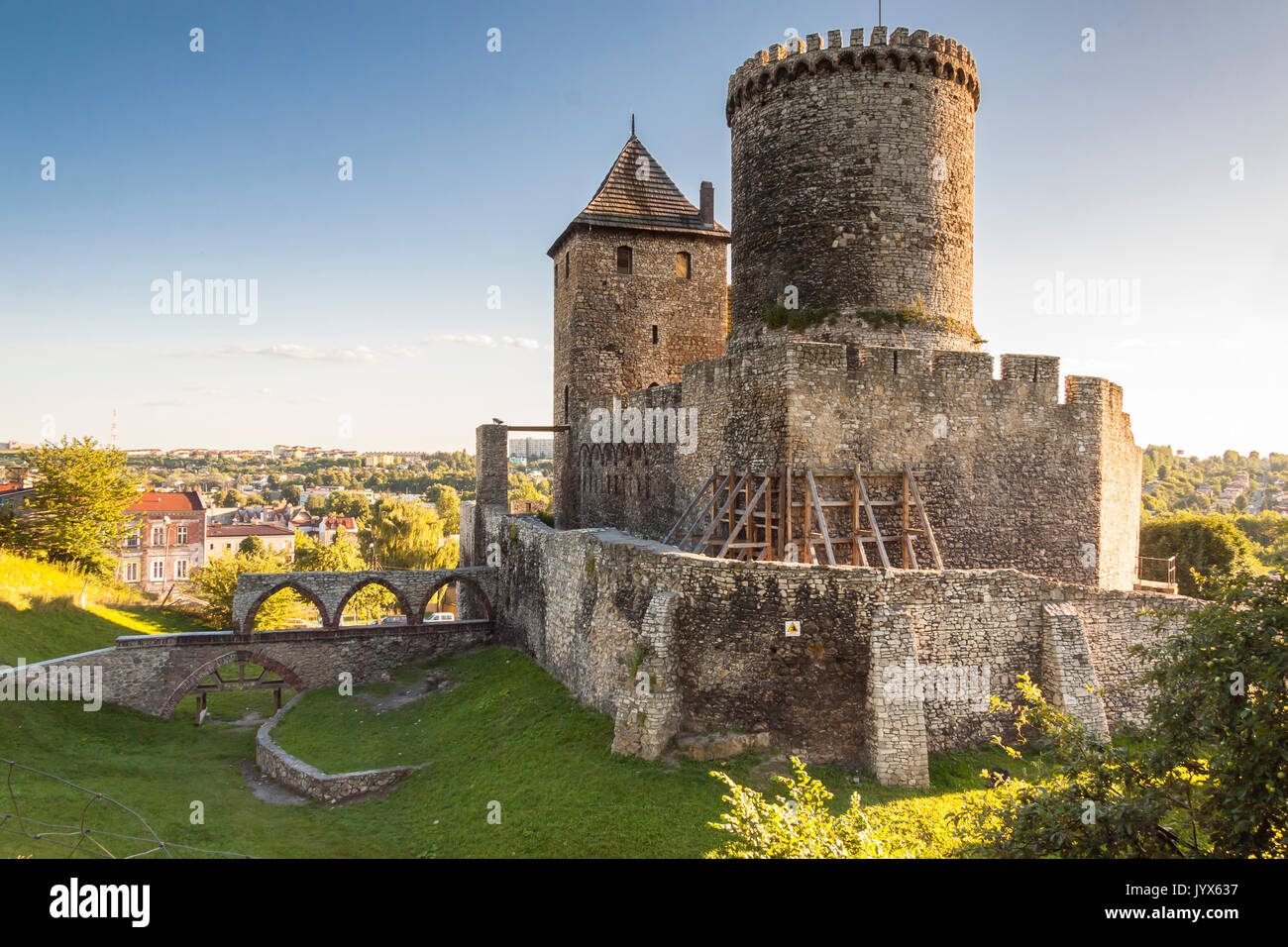 Medieval castle - Bedzin, Poland Stock Photo