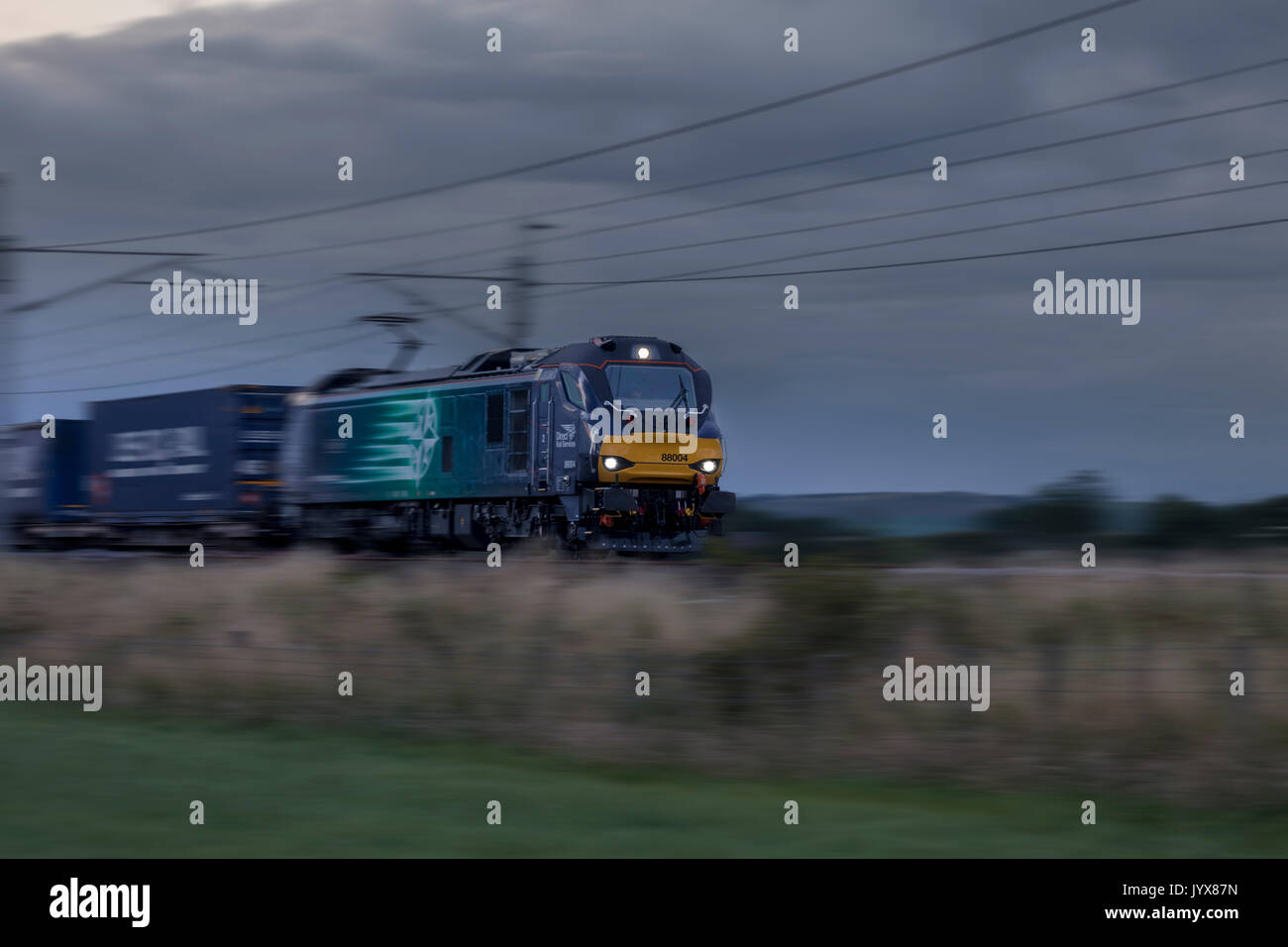 Direct rail Services Class 88 hauling a Mossend Euro