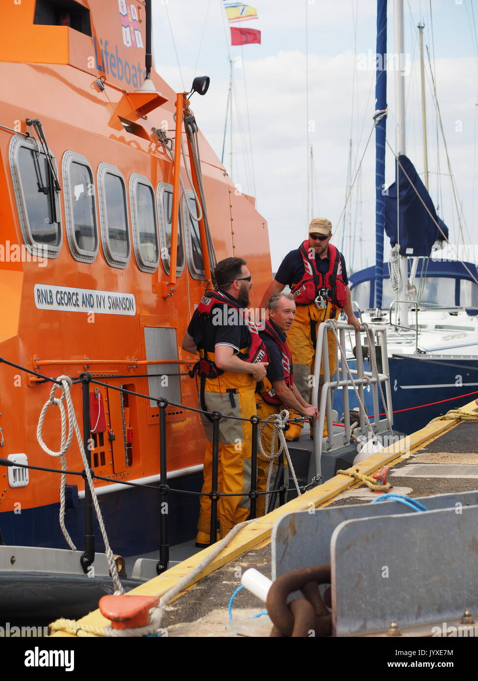 Queenborough, Kent. 20 Aug, 2017. Sheerness RNLI Open Day in