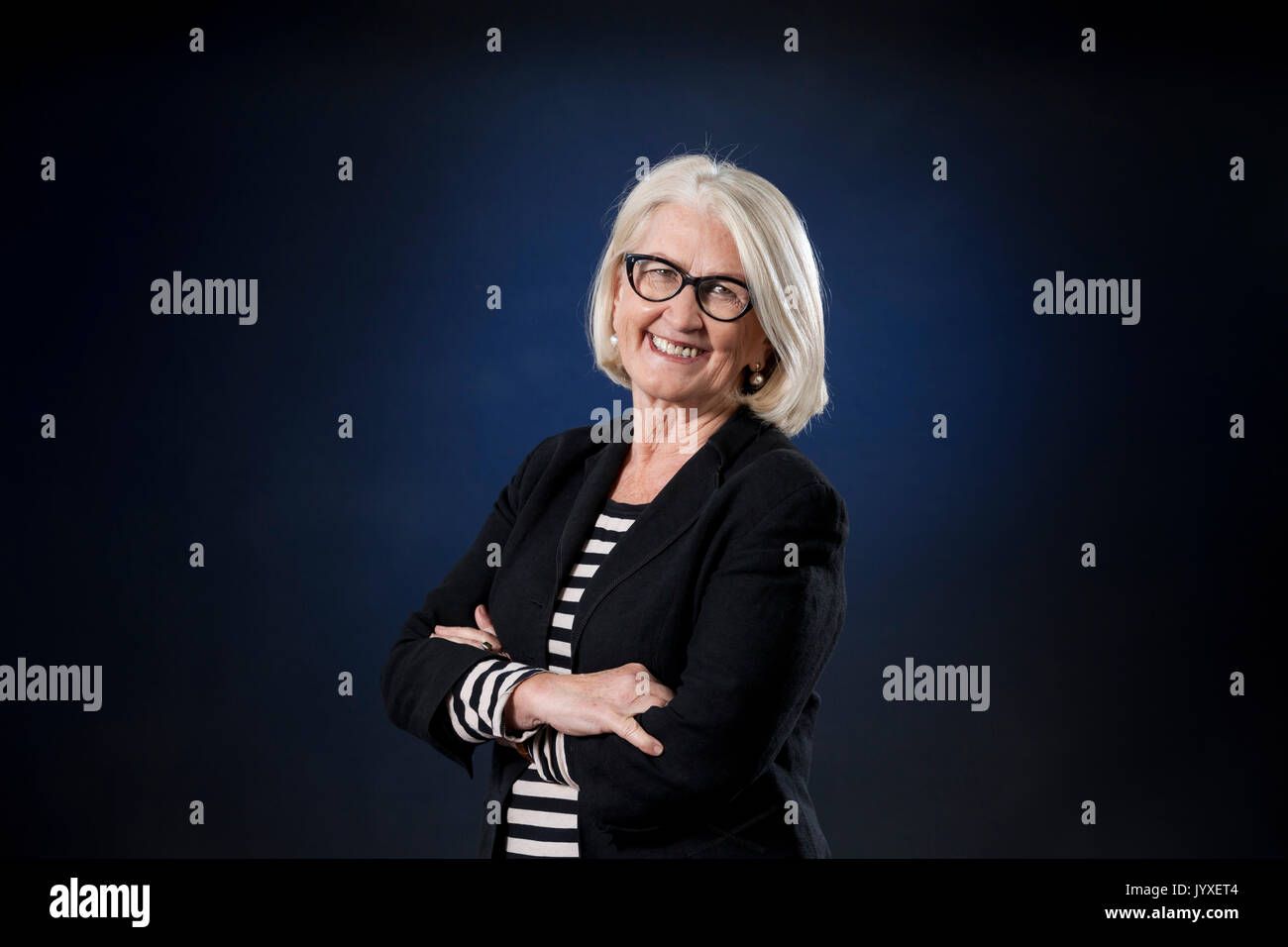 Edinburgh, UK. 20th Aug, 2017. Ann Pettifor, the UK-based South African political economist, appearing at the Edinburgh International Book Festival. Credit: GARY DOAK/Alamy Live News Stock Photo