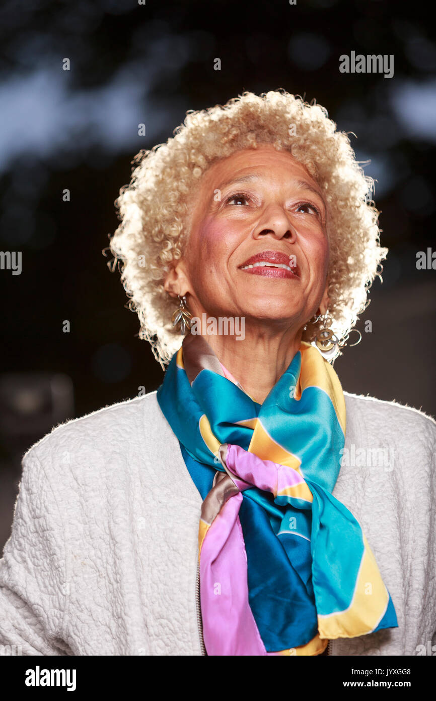 Edinburgh, Scotland, UK. 20th Aug, 2017. Day 9 Edinburgh International Book Festival. Pictured: Margo Jefferson, former theatre critic at The New York Times and a professor at Eugene Lang College The New School for Liberal Arts. Pako Mera/Alamy Live News. Credit: Pako Mera/Alamy Live News Stock Photo