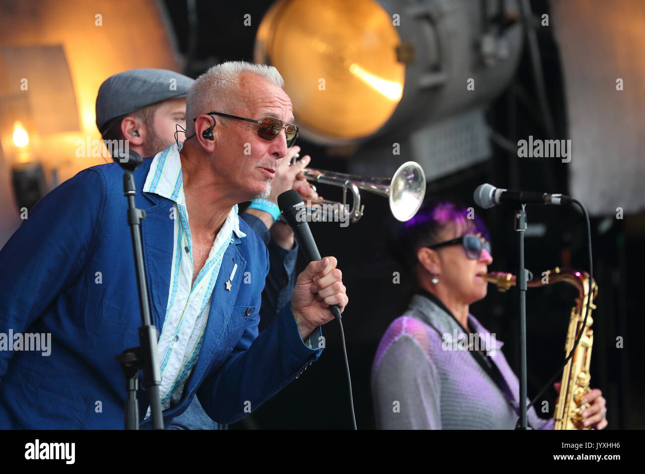 Henley-on-Thames, UK. 20th Aug, 2017. Thousands of revellers enjoy the music of The South at this year's Rewind Festival South 2017 of music of the 80's on its first day Credit: Uwe Deffner/Alamy Live News Stock Photo