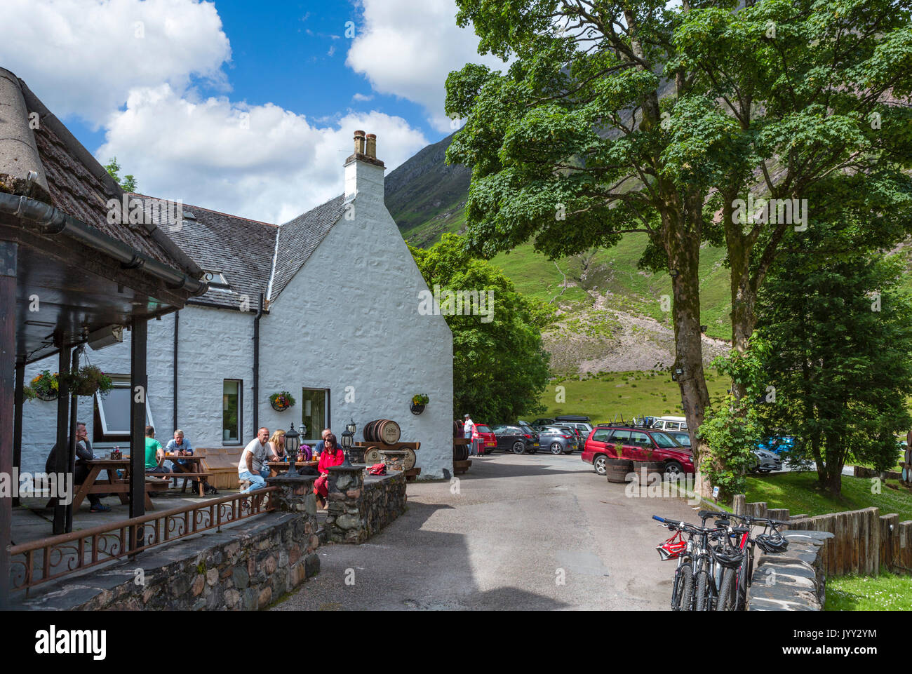 the Clachaig Inn Glencoe, Scottish Highlands, Scotland, UK Stock Photo